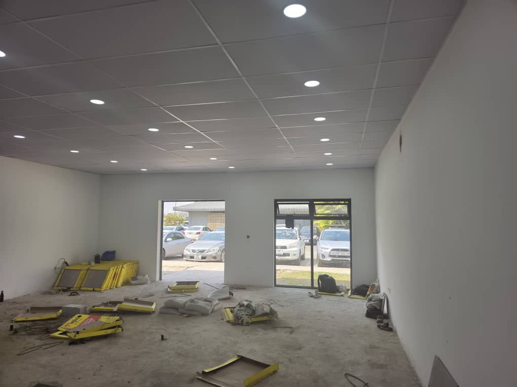 Commercial drywall partition framing and structural setting
